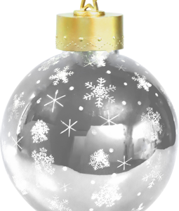 7976 LED-GLASSBALL SNOWFLAKE